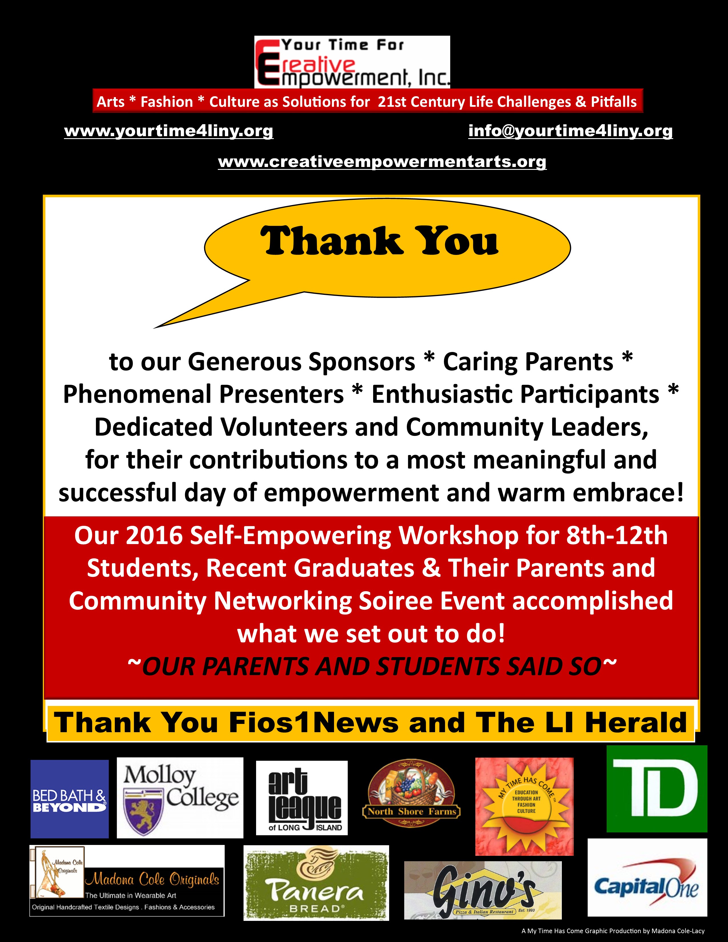 Thank you 2016 workshop